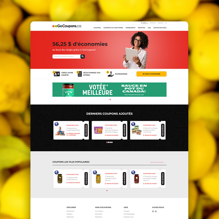 GoCoupons.ca - Application Web de couponing