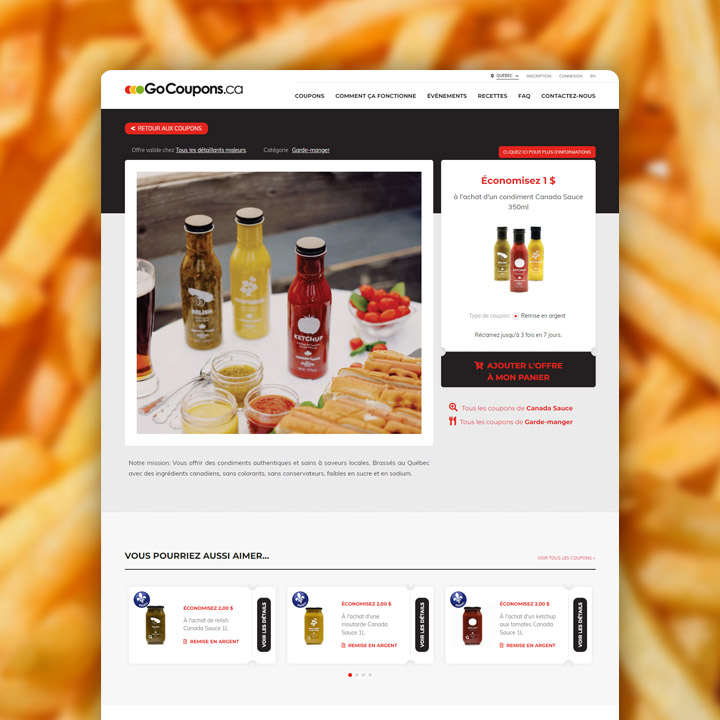 GoCoupons.ca - Application Web de couponing